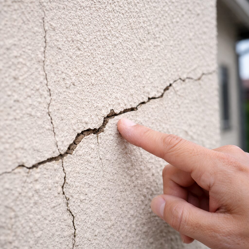 外壁のひび割れ クラック 塗装の劣化症状