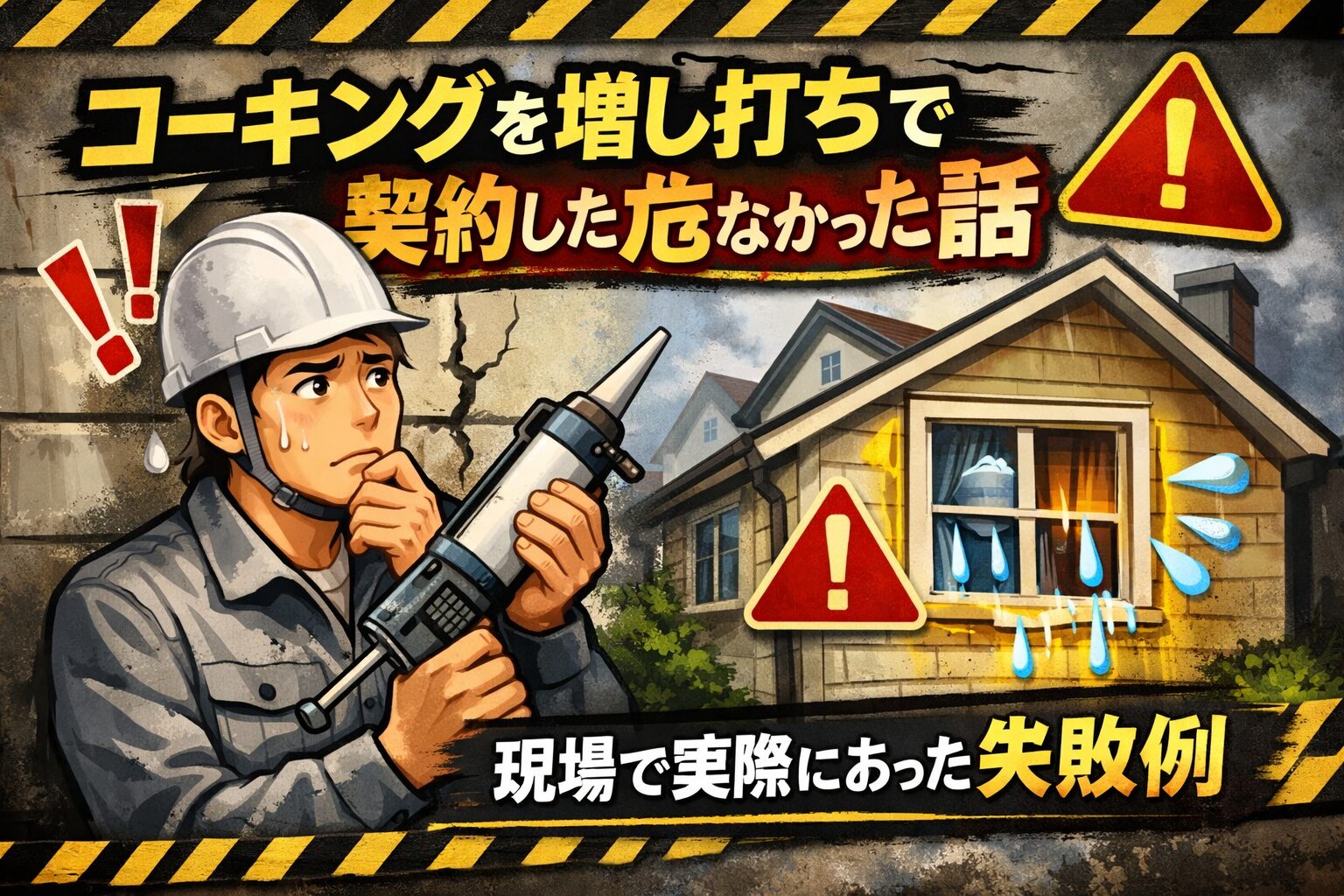コーキングを増し打ちで契約すると危険なケースを現場実話で解説