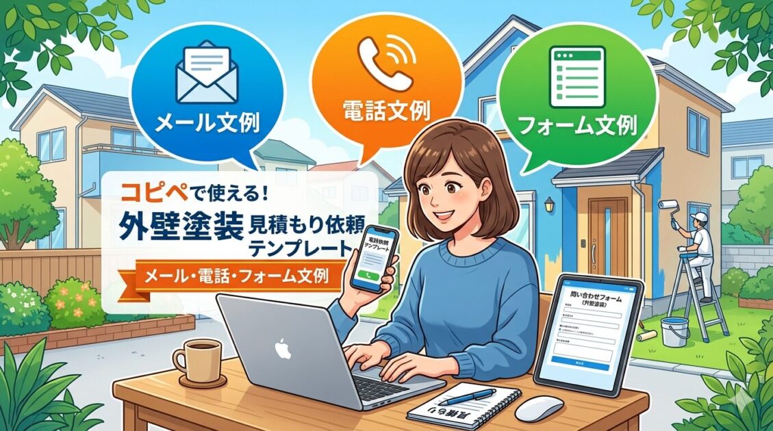 外壁塗装の見積もり依頼コピペテンプレート