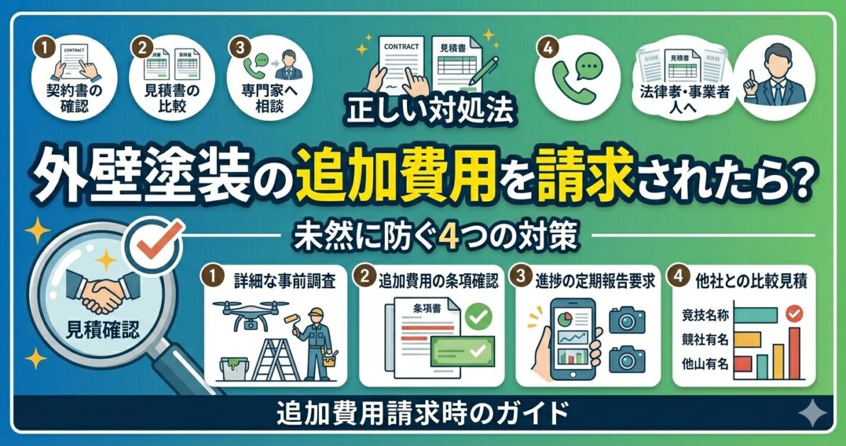 外壁塗装の追加費用の見積書に困惑する施主